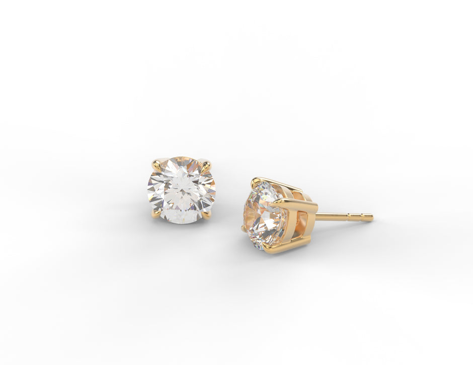 Lumière Classic Moissanite Stud Earrings