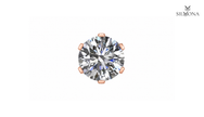 ROUND DIAMOND SOLITAIRE SCREW BACK STUD EARRING