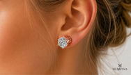 ROUND DIAMOND SOLITAIRE SCREW BACK STUD EARRING