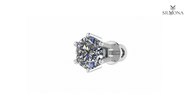 ROUND DIAMOND SIX-PRONG SOLITAIRE STUD EARRING