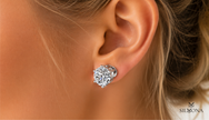 ROUND DIAMOND SIX-PRONG SOLITAIRE STUD EARRING