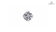 ROUND DIAMOND FOUR-PRONG SOLITAIRE STUD EARRING