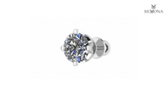 ROUND DIAMOND FOUR-PRONG SOLITAIRE STUD EARRING
