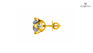 ROUND DIAMOND FOUR-PRONG BASKET SOLITAIRE STUD EARRING