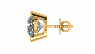 Architectural Solitaire Stud Earring