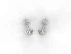 Celestia Crescent Moissanite Stud Earrings