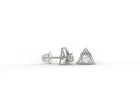 Trinity Aura Moissanite Stud Earrings