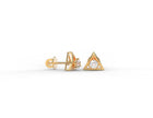 Trinity Aura Moissanite Stud Earrings