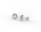 Aurora Bloom Moissanite Stud Earrings