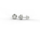 Vortex Bloom Moissanite Stud Earrings