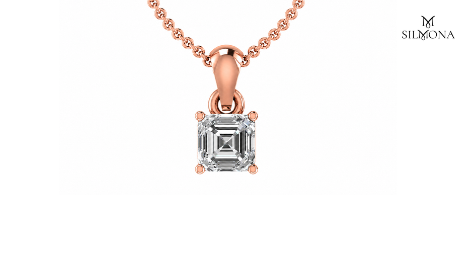 Classic Asscher Solitaire Pendant