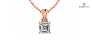 Classic Asscher Solitaire Pendant