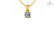 Classic Asscher Solitaire Pendant