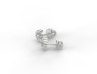 Celestia Crescent Moissanite Stud Earrings
