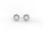 Aurora Bloom Moissanite Stud Earrings