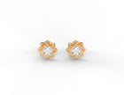 Aurora Bloom Moissanite Stud Earrings