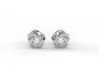 Vortex Bloom Moissanite Stud Earrings