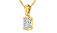 CELESTE OVAL BEZEL PENDANT