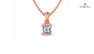 Art Deco Asscher Solitaire Pendant