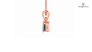 Art Deco Asscher Solitaire Pendant