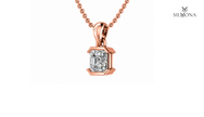 Art Deco Asscher Solitaire Pendant