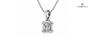Art Deco Asscher Solitaire Pendant