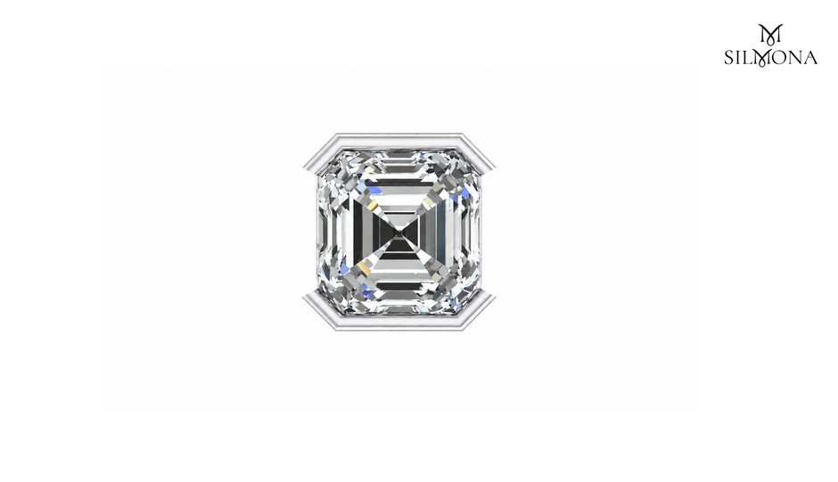ASSCHER DIAMOND BEZEL SETTING