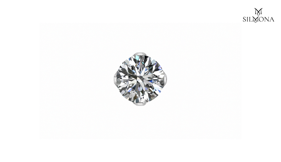 ROUND BRILLIANT FOUR-CLAW MARTINI SET SOLITAIRE STUD EARRINGS