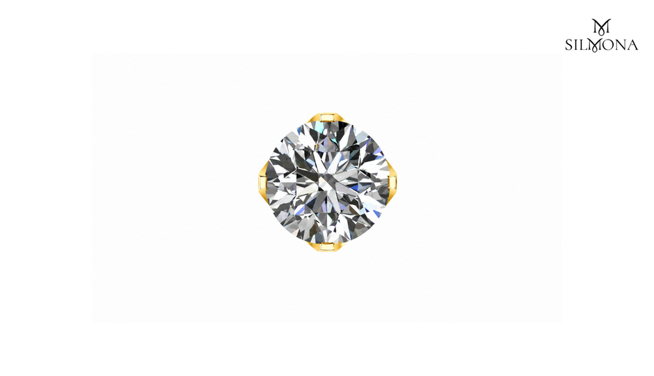 ROUND BRILLIANT FOUR-CLAW MARTINI SET SOLITAIRE STUD EARRINGS