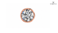 ROUND DIAMOND BASKET STUD EARRING
