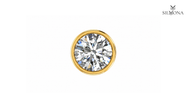 ROUND DIAMOND BASKET STUD EARRING