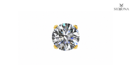 CLASSIC FOUR-PRONG ROUND DIAMOND STUD EARRING