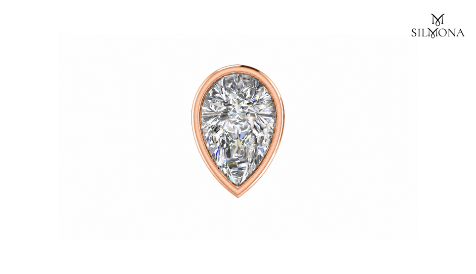 PEAR DIAMOND FULL BEZEL SETTING
