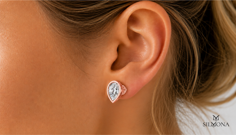 PEAR DIAMOND FULL BEZEL SETTING