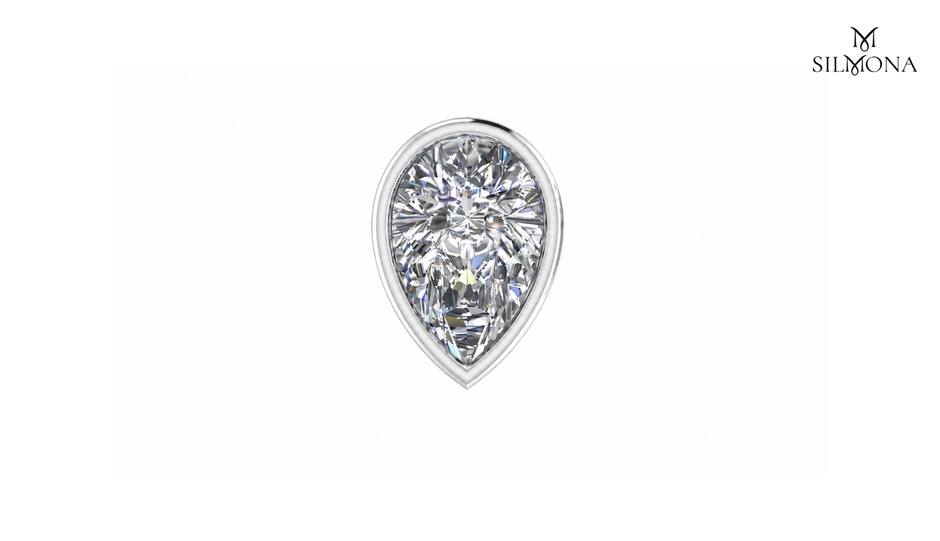 PEAR DIAMOND FULL BEZEL SETTING