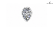 PEAR DIAMOND FULL BEZEL SETTING
