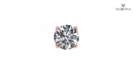 CLASSIC FOUR-PRONG ROUND DIAMOND STUD EARRING