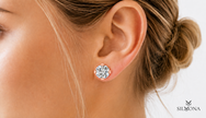 CLASSIC FOUR-PRONG ROUND DIAMOND STUD EARRING