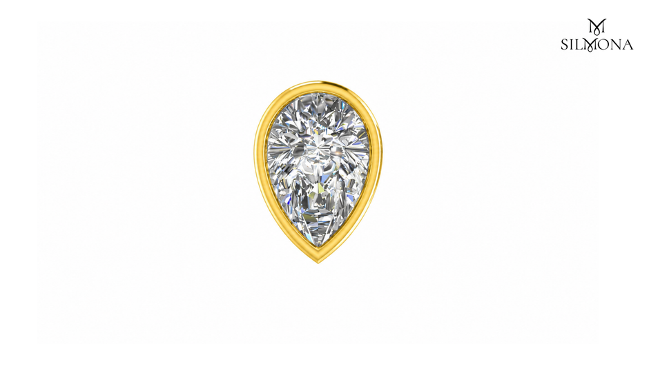 PEAR DIAMOND FULL BEZEL SETTING