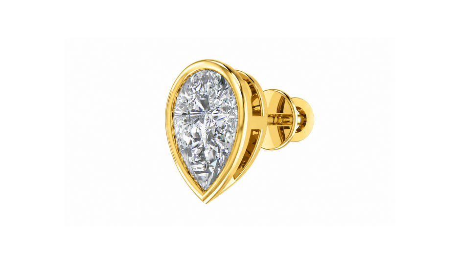 PEAR DIAMOND FULL BEZEL SETTING