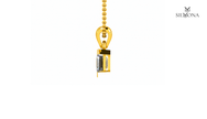 Art Deco Asscher Solitaire Pendant