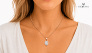 Elegant Pear Solitaire Pendant