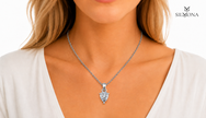 Elegant Pear Solitaire Pendant