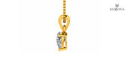Elegant Pear Solitaire Pendant
