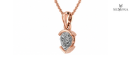Pear Bezel Solitaire Pendant