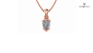 Pear Bezel Solitaire Pendant