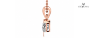 Pear Bezel Solitaire Pendant
