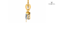 Pear Bezel Solitaire Pendant