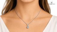 Classic Solitaire Round Pendant