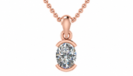 CELESTE OVAL BEZEL PENDANT